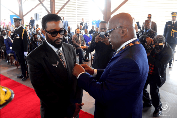 Fally Ipupa yambitswe umudari udasanzwe na Perezida wa DR Congo